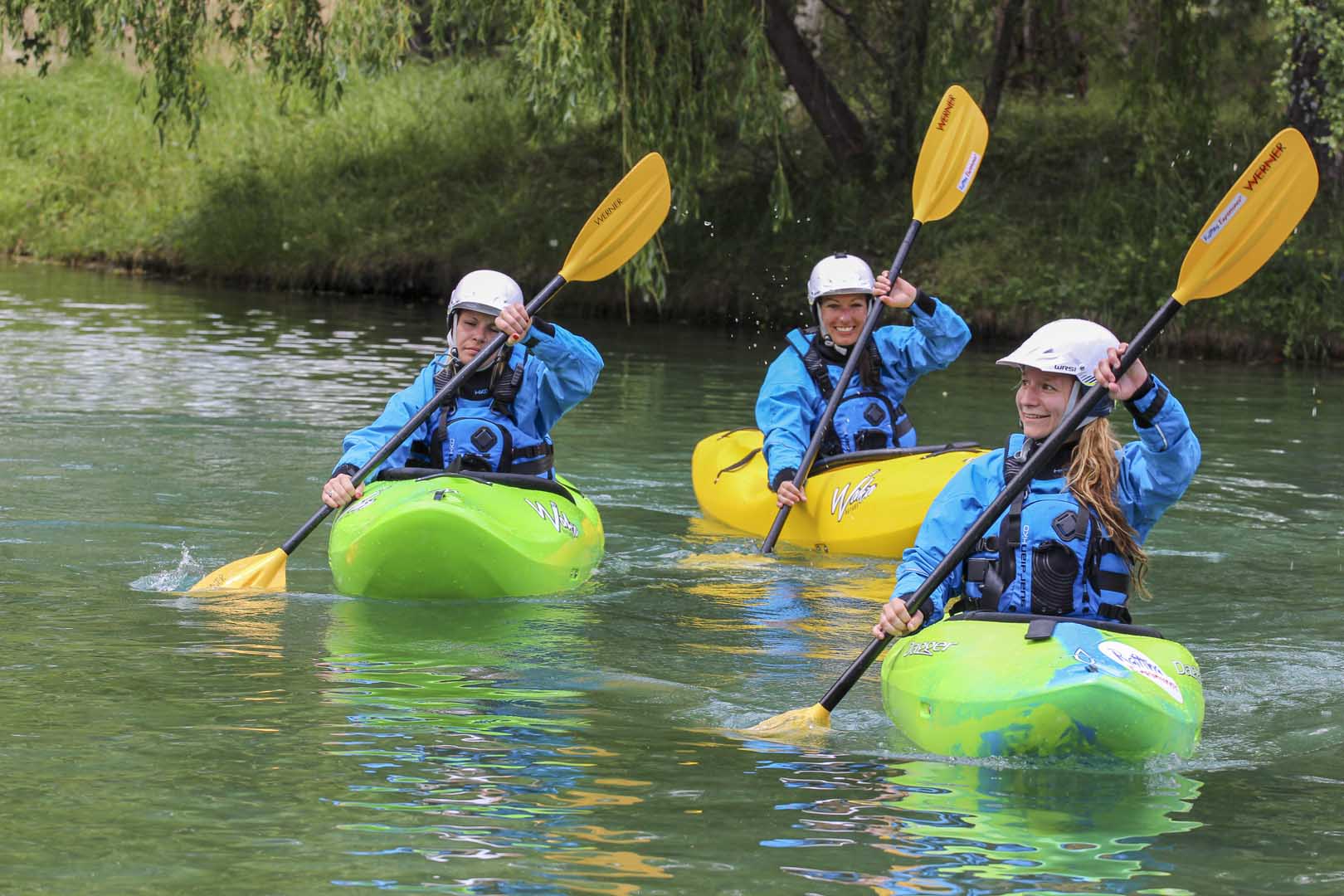 kayak session privée 2h enseignement du kayak sur la guisane