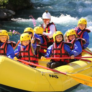 childrens go whitewater rafting in serre-chevalier & briançon on guisane river