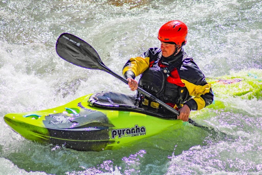 kayak sur la guisane à serre chevalier
