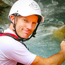 face of matthieu river guide in serre chevalier valley