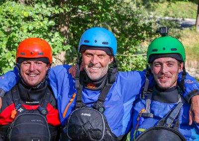 the team of rafting experience