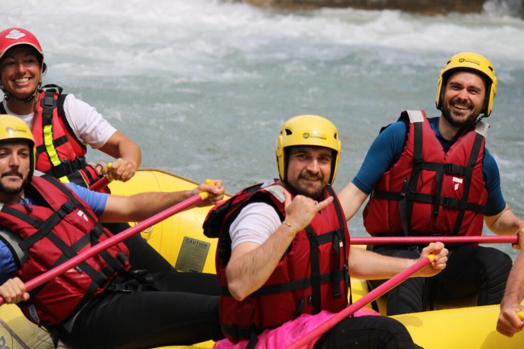 descente de la basse guisane en raft jusqu'à briancon