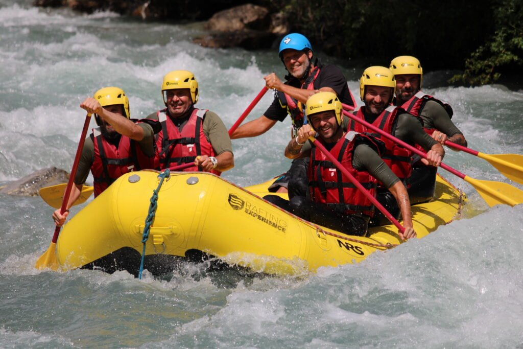 parcours de raft sur la haute guisane en rafting classique à serre chevalier