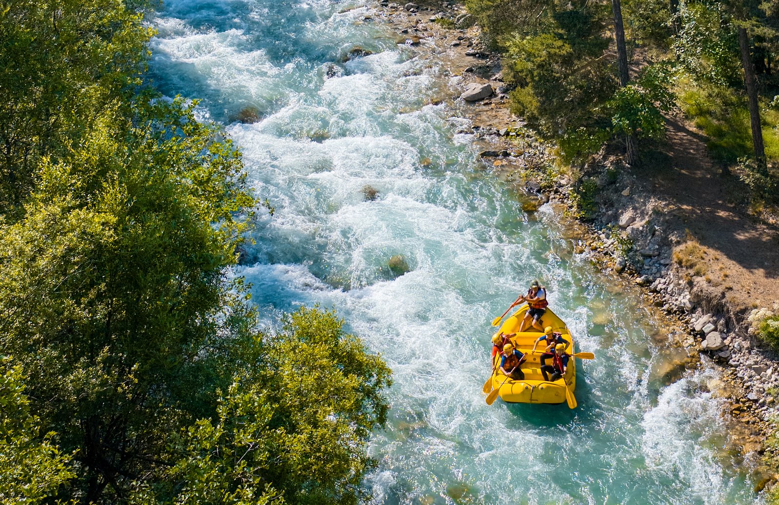 rafting serre chevalier vue du ciel funny raft serre chevalier briançon